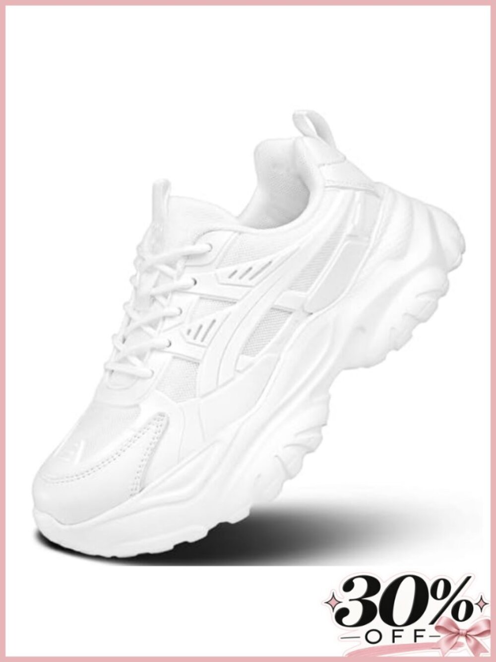 Women's Chunky Sneakers Lightweight Mesh Non Slip Walking Shoes
